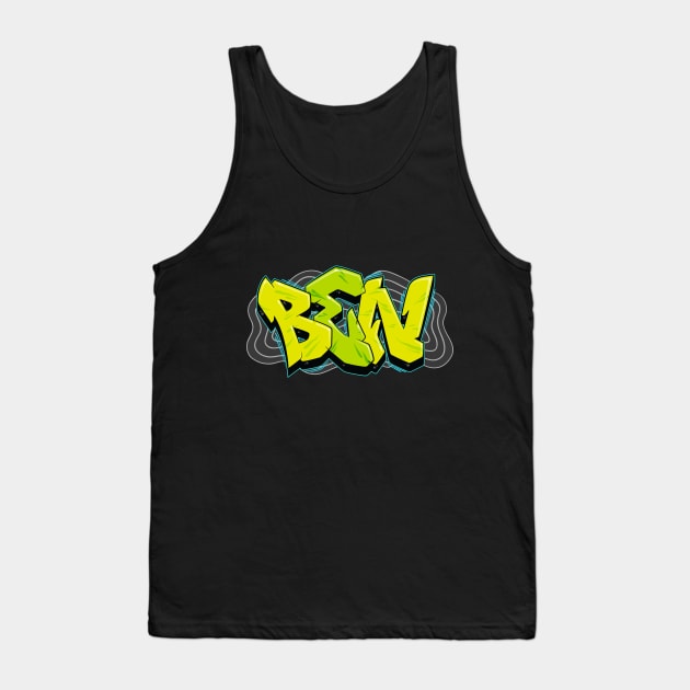 Ben Graffiti name Tank Top by Your Name Graffiti